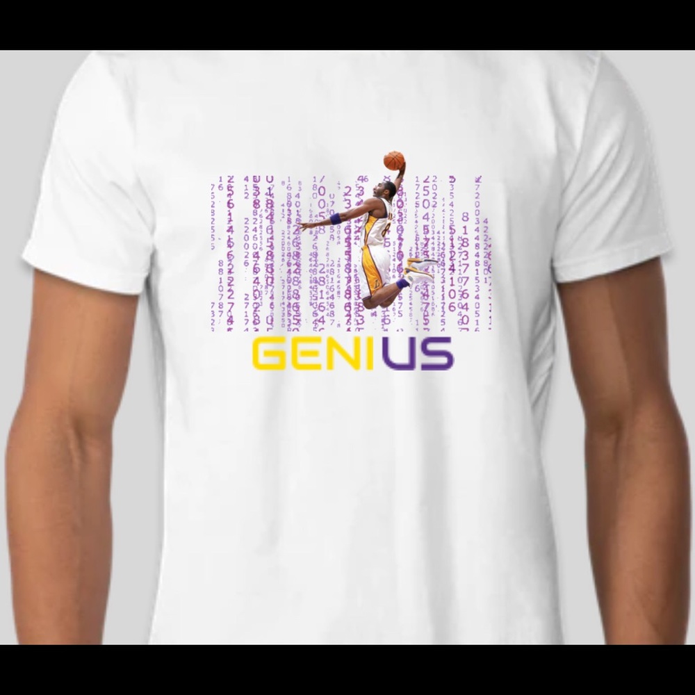 GENIUS Kobe Bryant 100% cotton tees